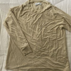LAKE pajama top. Tan/cream color. Incredibly soft and dreamy to sleep in